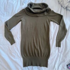 French Connection Olive‎ Green Sweater Dress – Small